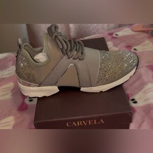 Carvela Women's Sparkling Gray Sneakers